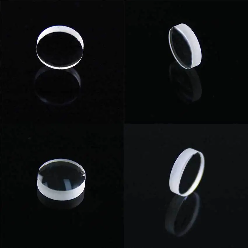 Плоские выпуклые линзы Оптическое стекло фокусирующие высокое качество 4 мм