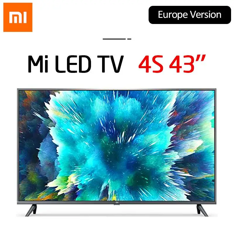 

Xiaomi Smart TV Television 4K 4S 4049inchtv 43inch Android 9.0 Voice 2GB 8GB 5G WIFI bluetooth 4.2 4K UHD Eruope Version