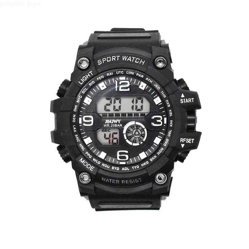 

New Products Cross Border Hot Selling Men Sports Electronic Watch Multi-functional Outdoor Big Screen Dual Display
