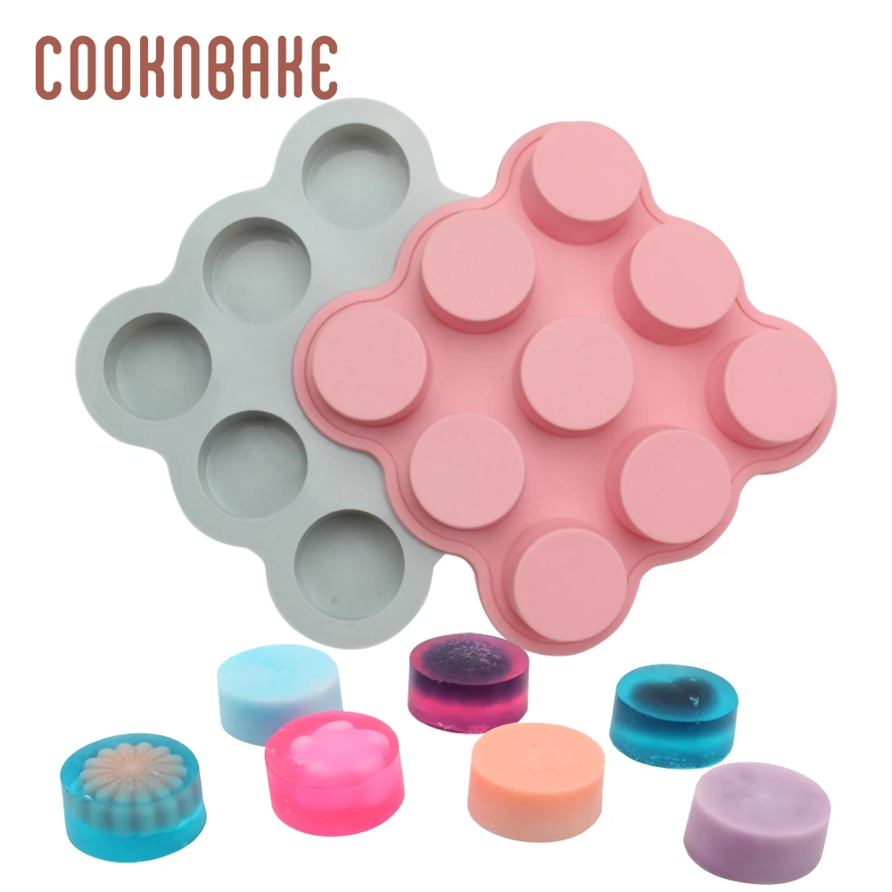 Силиконовая форма COOKNBAKE для мыла ручной работы круглая конфет шоколада льда