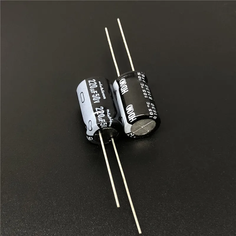 

10Pcs/100Pcs 220uF 50V NICHICON HD Series 10x16mm Super Low Impedance 50V220uF Aluminum Electrolytic Capacitor
