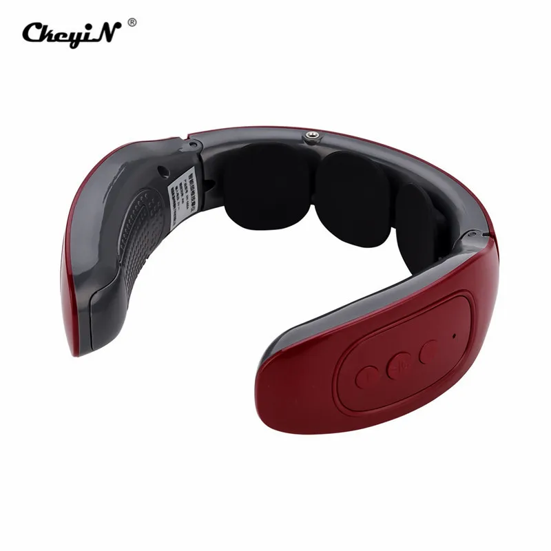 Электрический магнитный импульсный умный 3D плавающий электрод массажер для шеи