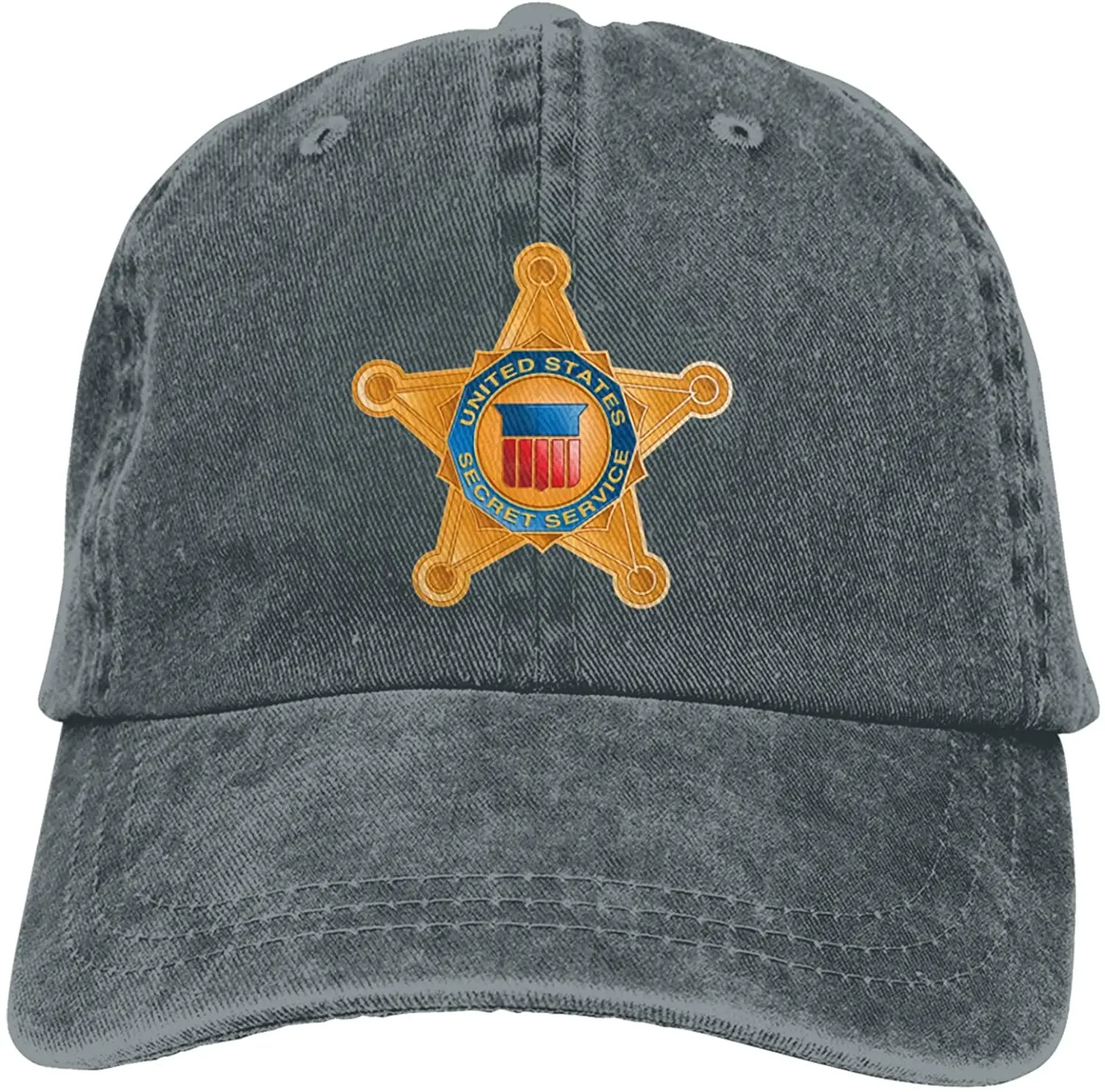 

United States Secret Service Denim Dad Hat Cotton Retro Baseball Cap Jeans Casquette Adjustable Trucker Caps
