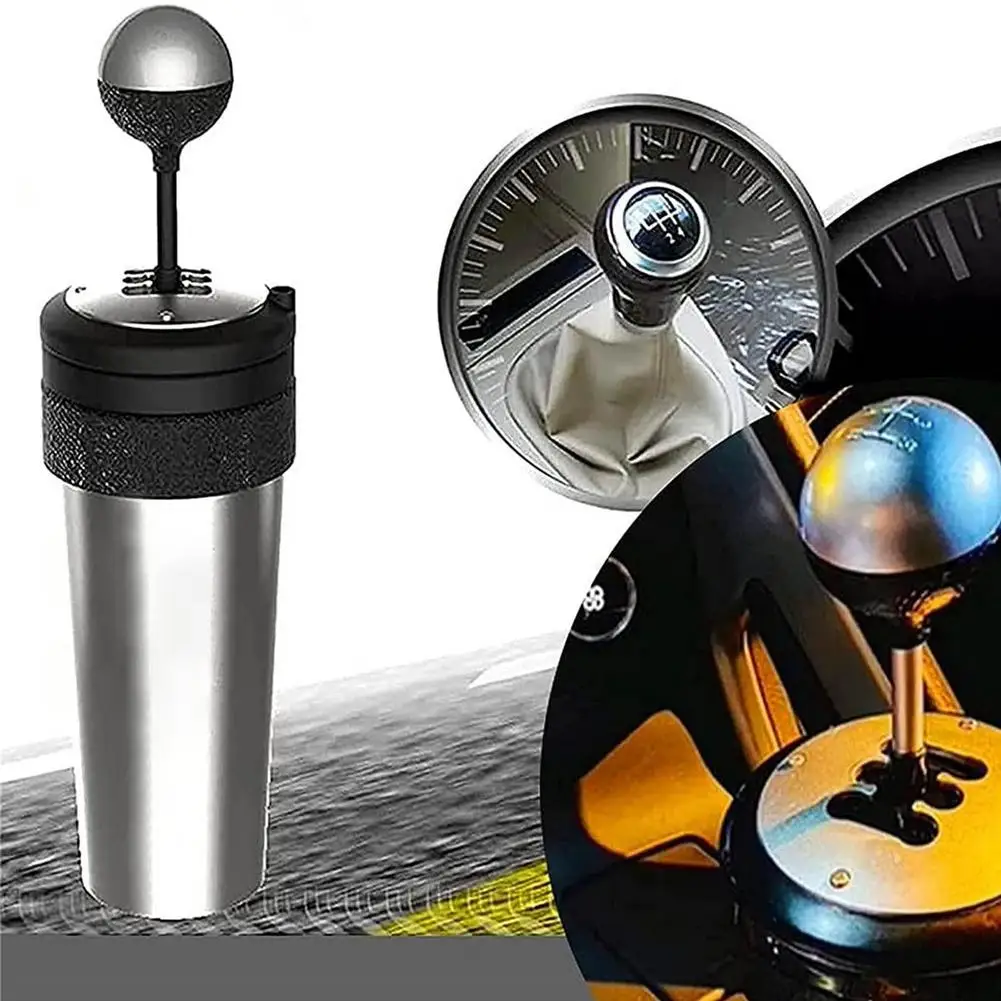 

Water Cup Shift Lever Style Cup With Straw & Lid For Friends The Best Gift For Movie Fans With Gear Stick Cups