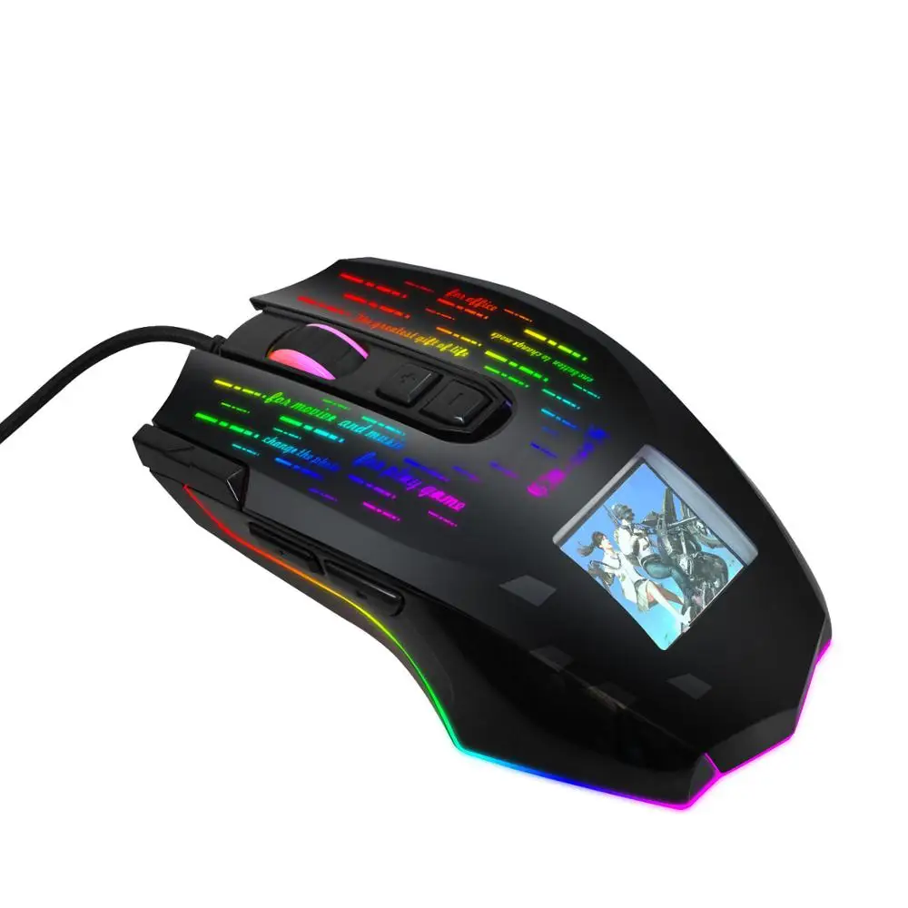 Игровая мышь с RGB-подсветкой 10000DPI профессиональная игровая Pixart 3325 Esport дисплеем