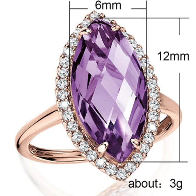 Новые изящные овальные цветные красочные Кристальные Преувеличенные Кольца для