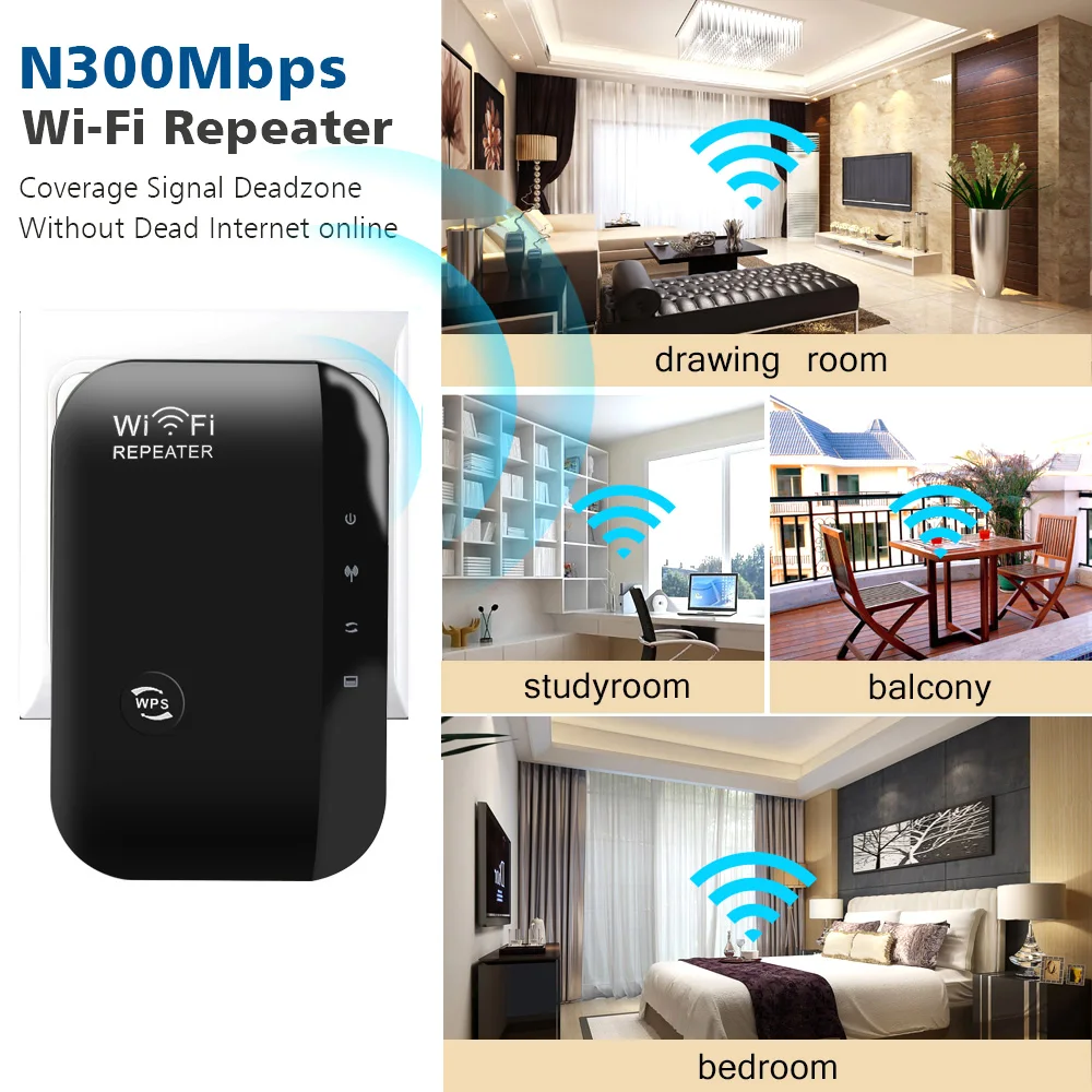 

2022 New Wireless 300Mbps WiFi Router WPS Router WiFi Router WIFI Signal Booster Network Amplifier Repeater Extender WIFI Ap