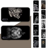 animals the lion phone case for samsung note 5 7 8 9 10 20 pro plus lite ultra a21 12 72
