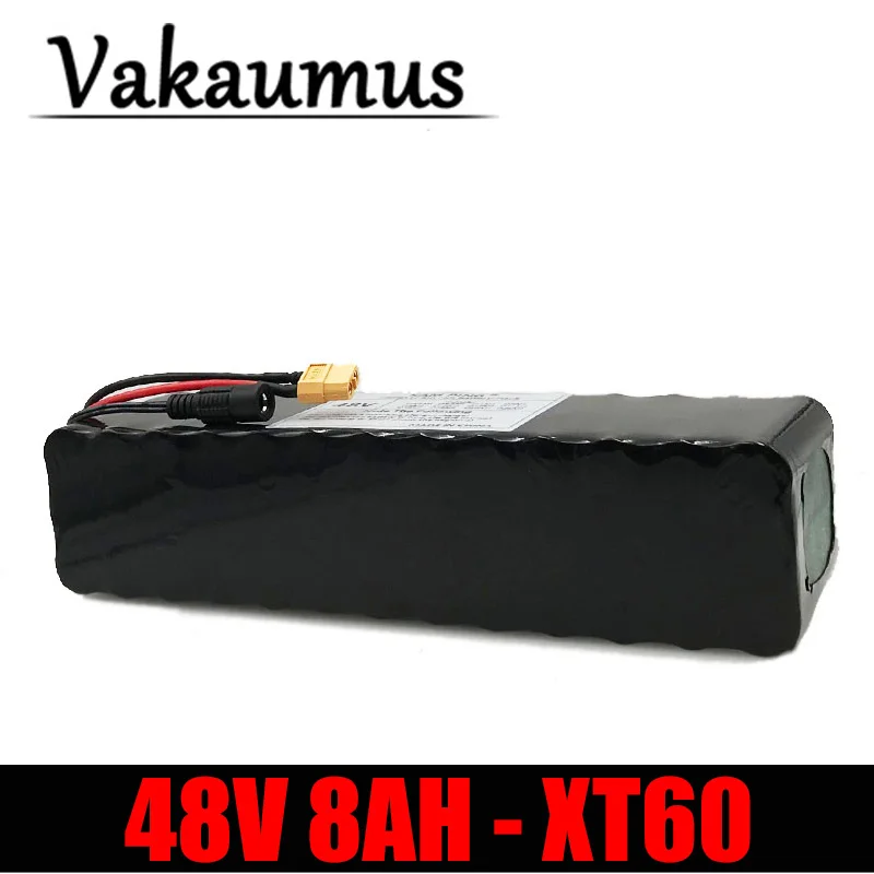 Аккумуляторная батарея Vakaumus 48 В, 13S, 3P, 18650 комплект литий-ионный батарей, аккумуляторная батарея 48 В, 8 Ач, батарея для электрического велосипеда, для двигателя 250 Вт, 500 Вт, 350 Вт, с 15 а BMS