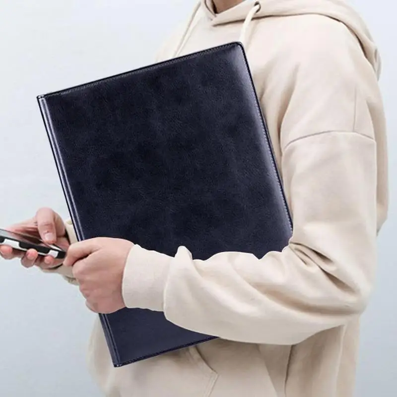 1 шт. папка из искусственной кожи с мини калькулятором бизнес органайзер для