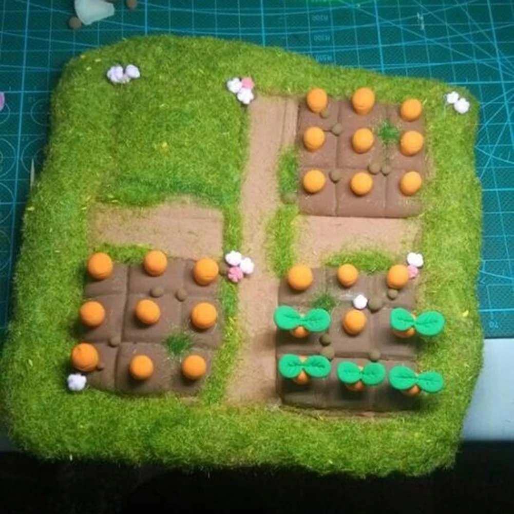 30 г яркий цвет сцены садовый искусственный газон порошки мягкая искусственная