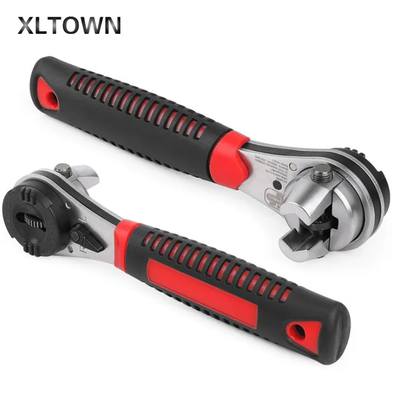

XLTOWN high-grade ratchet wrench adjustable 6-22 mm ratchet wrench universal universal multi-function tool two-way fast wrench