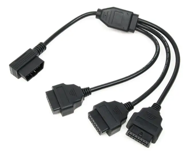 50pcs Diagnostic Adapter OBD2 Car Tools OBD 2 1 to 3 L Cable Male Three Port To Female for elm327 | Автомобили и мотоциклы