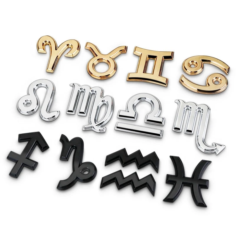 Noizzy знак зодиака Водолей Скорпион весы автомобильная эмблема рыбы Стрелец