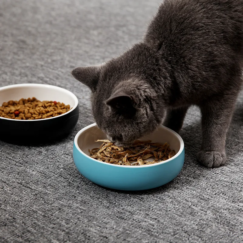 Новые керамические миски для кошек собак больших воды домашних животных одна