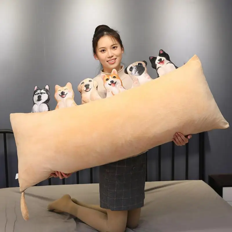 Precio Alta Calidad Lindo Simulación De Juguete De Peluche De Perro Animal Relleno Perro De Peluche De Dibujos Animados Almohada Cojín Casa Decro