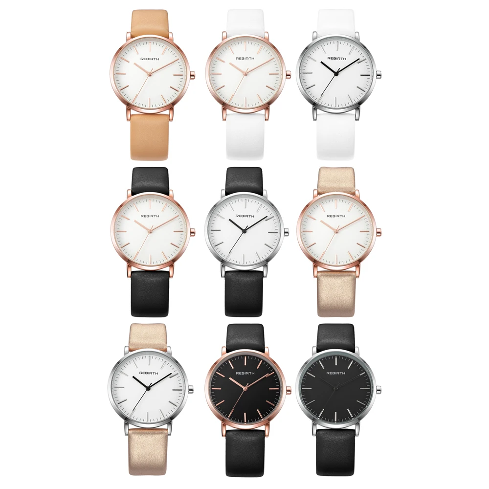 Genuine PU Women Watches Top Brand Elegant Unisex Casual Analog Clock Business Watch Men Wristwatch Ladies Gold Dress Male | Дом и сад