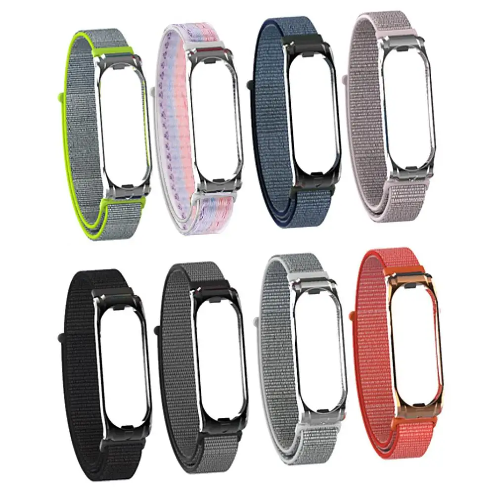 Ремешок для умных часов нейлоновый ремешок спортивный сменный Xiaomi Mi Band 3 4