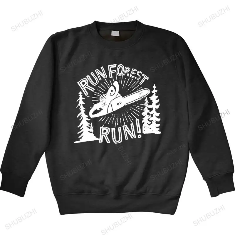 

Мужская Осенняя Толстовка в стиле хип-хоп, черная толстовка с капюшоном, Веселый лес, бег, люмберджек, большие размеры, унисекс, Харадзюку, Кр...