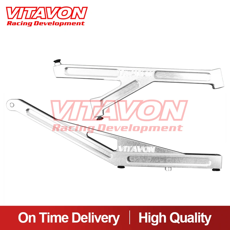 

VITAVON CNC alu7075 Chassis Support Set Front&Rear for Losi Laser Nut Silver