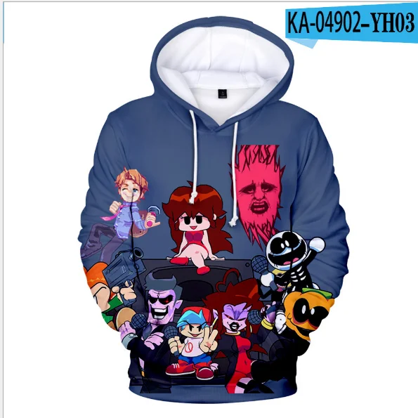 

Детский Мужской свитшот с капюшоном с принтом «пятница ночь», свитшот с длинным рукавом, повседневные толстовки на осень и весну, спортивны...