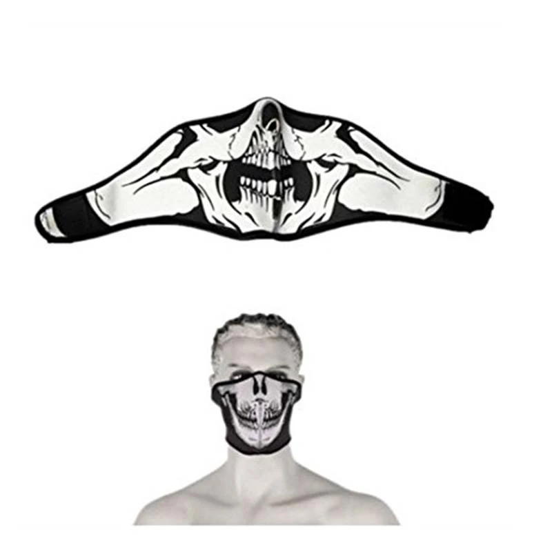 Открытый Велоспорт Мотоцикл зуб неопрена Призрак Балаклава с рисунком черепа