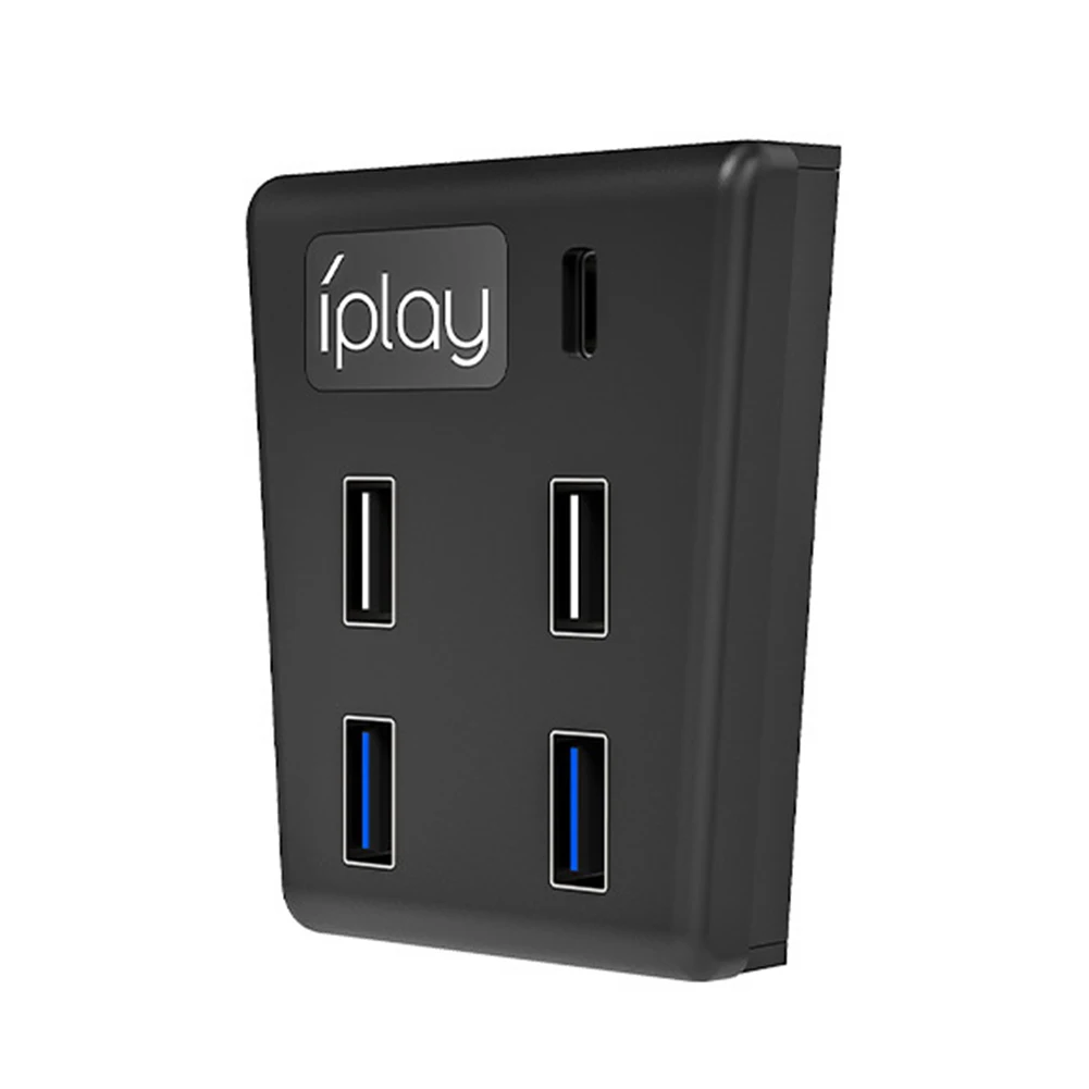 USB разветвитель для PS5 5 в 1 Суперскоростной адаптер типа C Высокоскоростные порты
