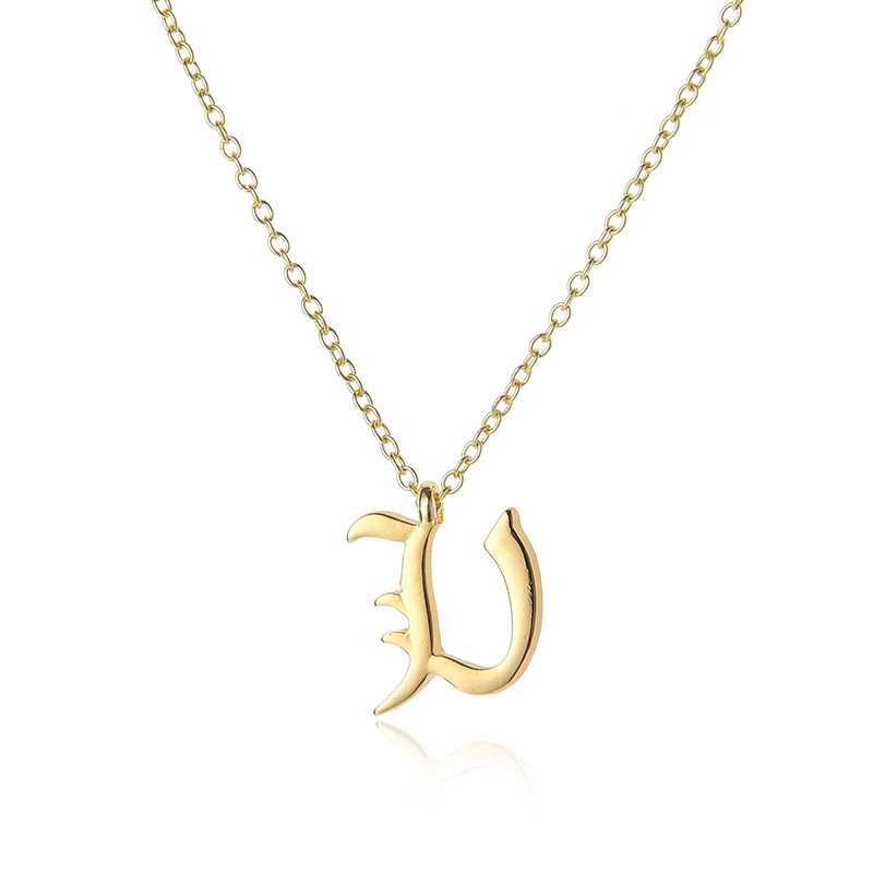 Lucky America английское слово буква Z знак с названием семьи браслет Шарм Алфавит Имя