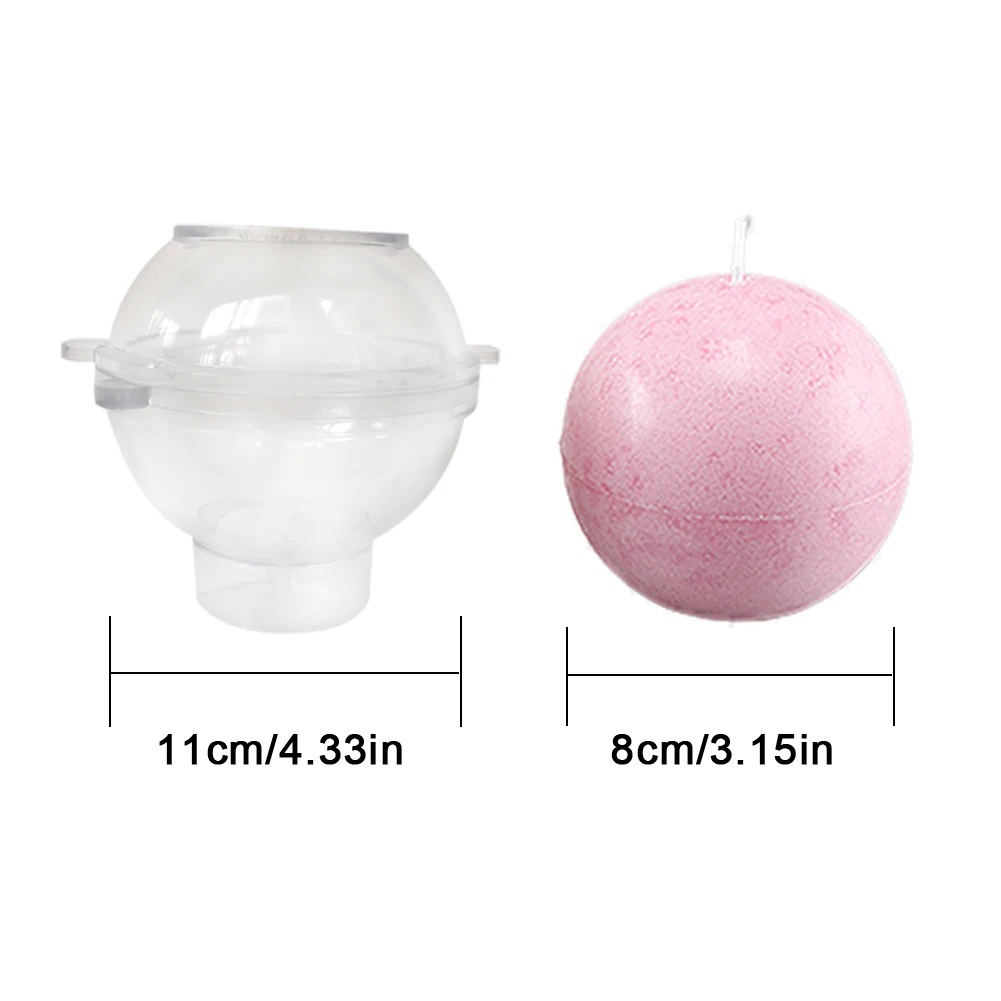

Candle Mould DIY Handmade Candle Mould Aromatherapy Candle making Mold Gypsum Cement Spherical Mold For Making Candle tool