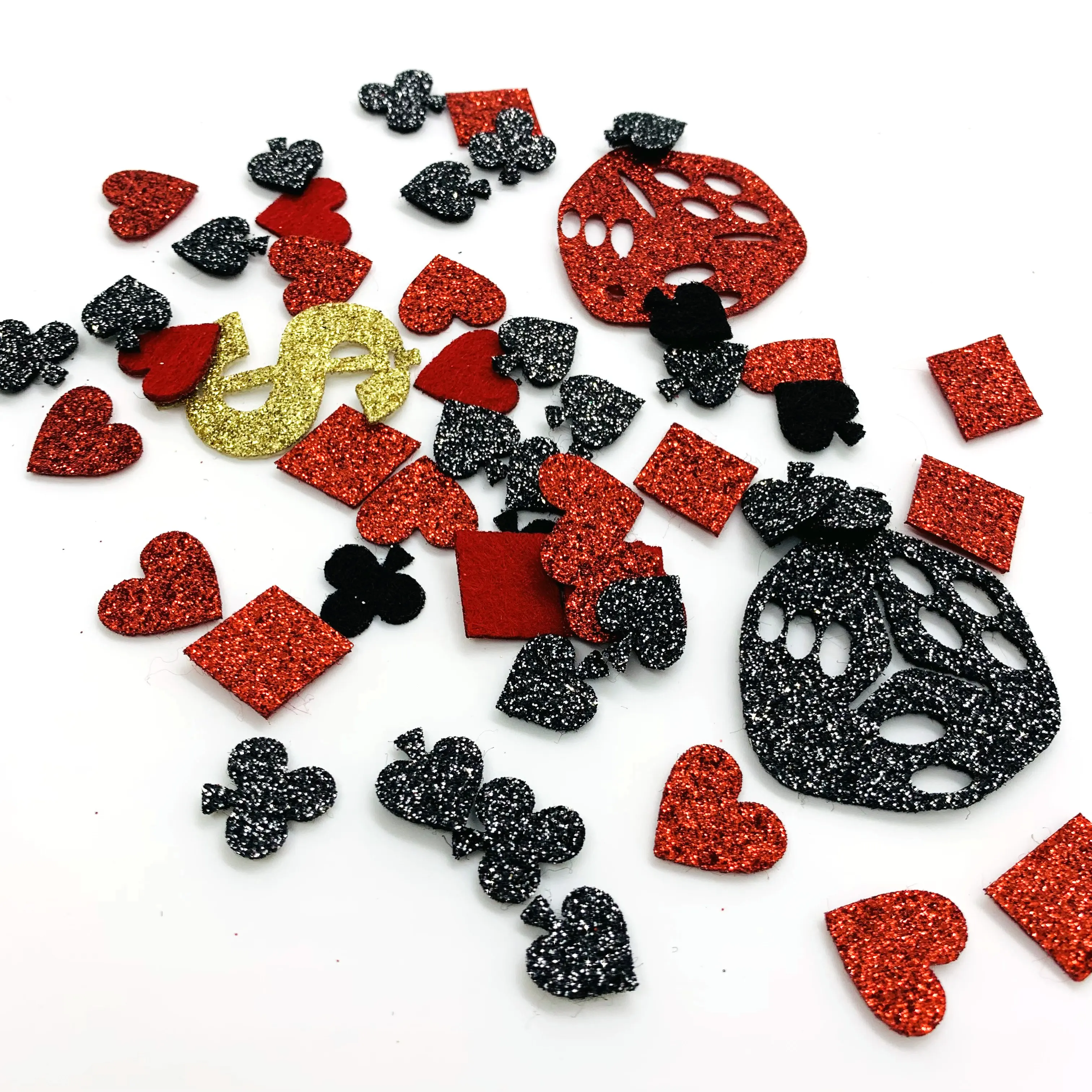 

Casino Confetti Dice Poker Happy Birthday Party Table Scatters Decorations Glitter non-woven Party Supplies Spades Kids Room