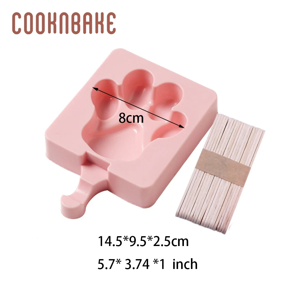 COOKNBAKE силиконовая форма для мороженого cat paw силиконовый инструмент кубиков с