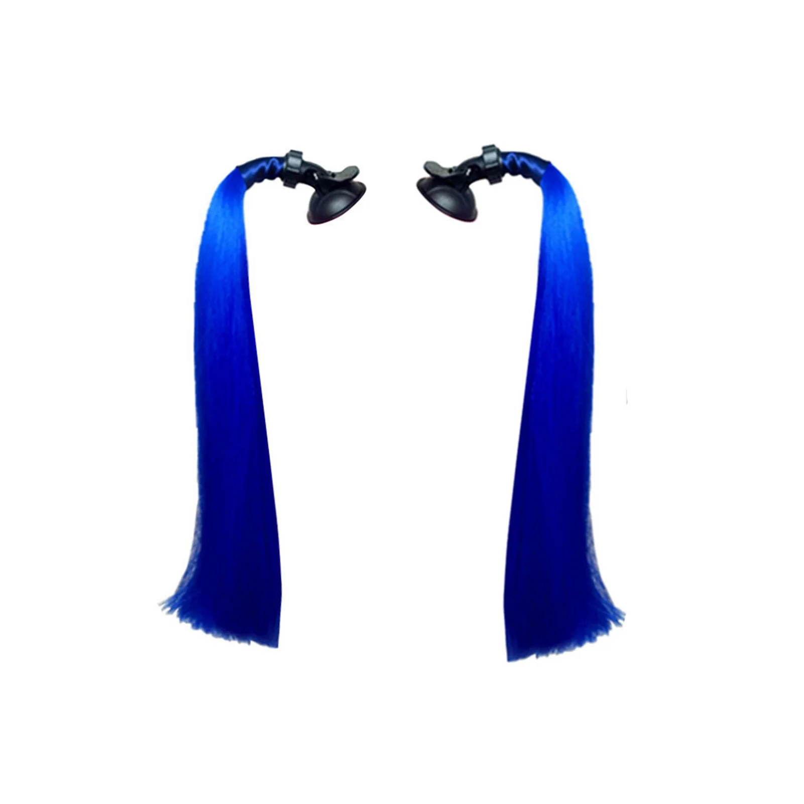 

1pair Universal Cool For Motorcycle DIY Craft Reusable Cycling Easy Install Helmet Ponytail Suction Cup Straight Hair Bicycle