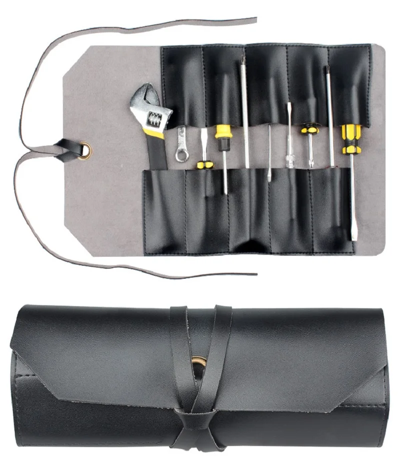 

PVC Bag Roll Tool Pouch Portable Organizer Holder Pocket Storage for Wrench Screwdriver Pliers