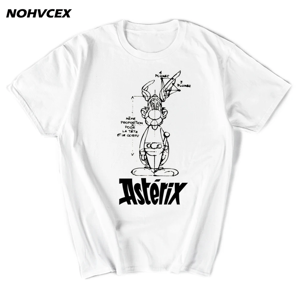 Футболка Asterix с коротким рукавом и Obelix|Мужские футболки| |