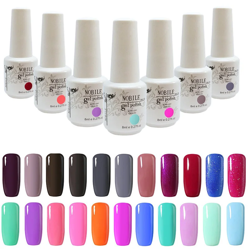 Лучший живой УФ гель для ногтей отмачиваемый цветной маникюра Гель лак красный