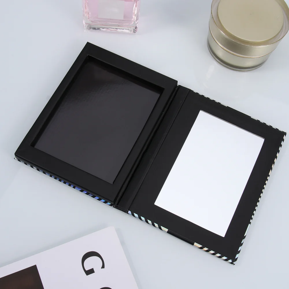 

Empty Magnetic with Mirror Eyeshadow Organizer Creative DIY Refill Cosmetics Box for Blusher Lip Gloss