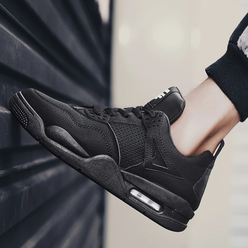 Basketball Shoes Men High-top Sports Air Cushion Jordan Mens Comfortable Breathable Retro Sneakers | Обувь