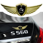 1 шт. новый автомобильный значок, металлические крылья, детские автомобильные товары для Citroen C1 C2 C3 C4 C5 C6 C8 C4L DS3 DS5, автомобильные аксессуары