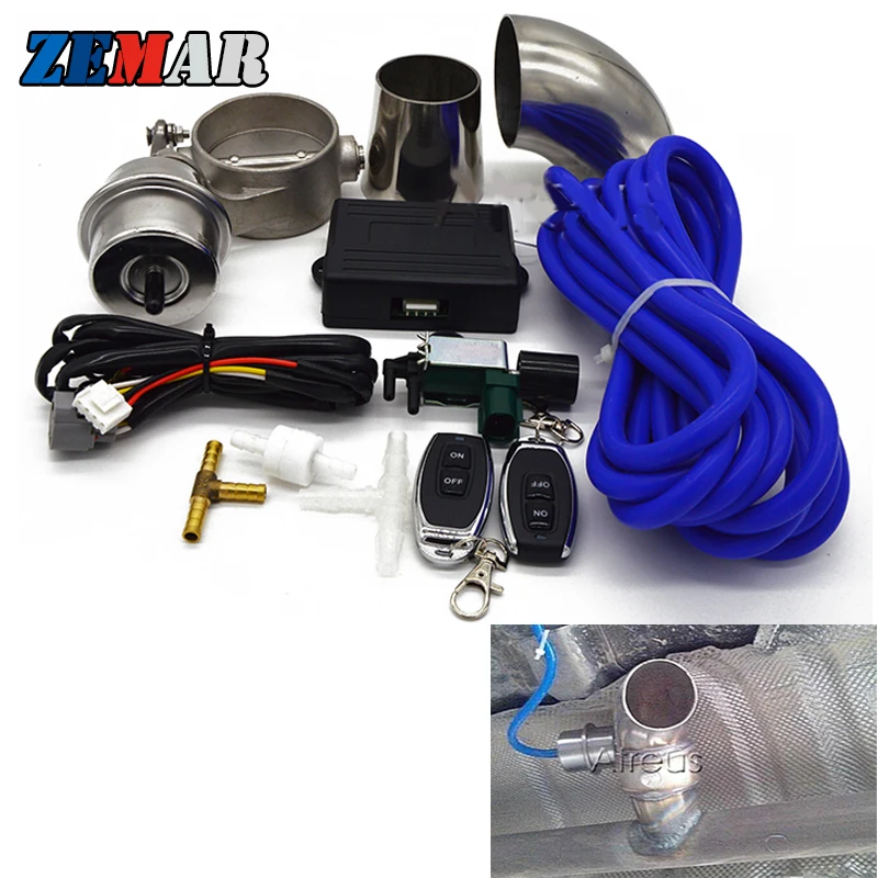 Комплект регулирующих клапанов выхлопных газов вырез 51 мм 63 76 Закрытая Труба с