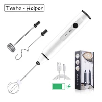 milk frother mini handheld milk foamer chargeable eggbeater chocolatecappuccino stirrer portable blender kitchen baking tool