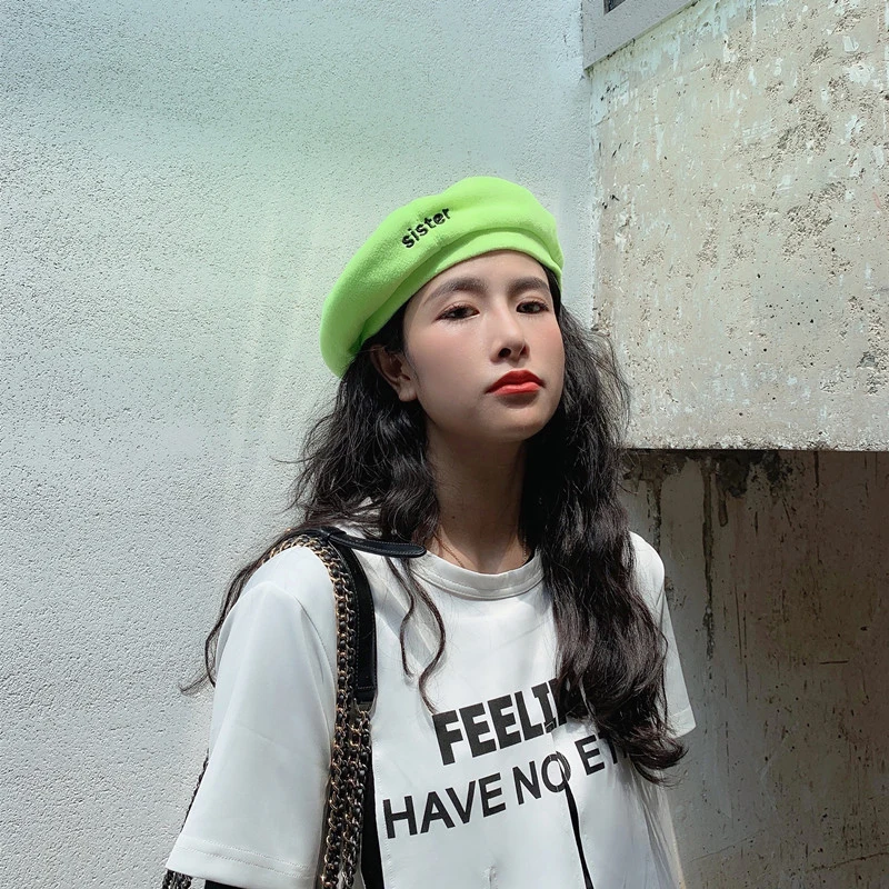 Женская шапка с надписью EAM Круглый купол универсальная весна-осень 2021 1B859 |