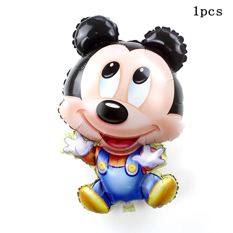 L MMD mickey Минни Микки День рождения в виде торта праздничные шары украшения для взрослых 18 день рождения украшения красные/черные буквы Микки латексные шары - Цвет: L MMD mickey