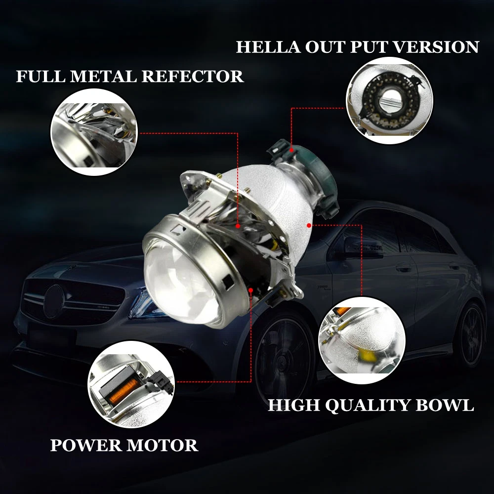 2 шт. 3 0 дюймов Hella 4 Автомобильный биксеноновый Hid объектив для проектора