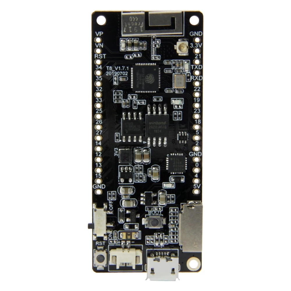 TTGO T8 V1.7 ESP32 4 Мб PSRAM TF карты 3D антенна Wi Fi и Bluetooth WROVER Micropython|Печатные платы| |