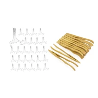 24 pcs 3 inch clear plastic stand cookie holder display stand place card holder display easels at weddings 10 pcs 16cm reusabl