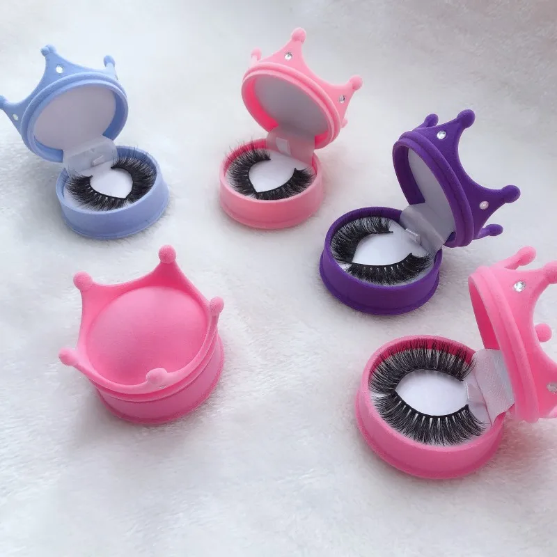 Коробка для ресниц с короной оптовая продажа чехол из норки пустая упаковка