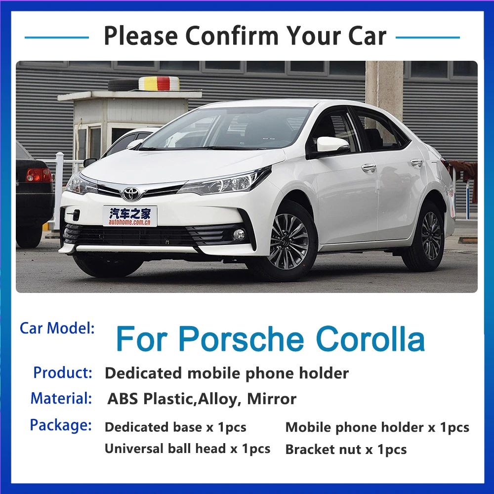 car mobile phone holder for toyota corolla e160 e170 2014 2015 2016 2017 2018 telephone bracket support accessories for iphone free global shipping