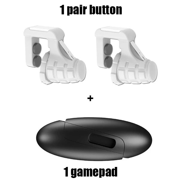 gamepad and Button S9 PUBG мобильный телефон игровой курок огонь Кнопка Геймпад контроллер шесть пальцев связь игровой джойстик Aim ключ шутер - Цвет: gamepad and Button