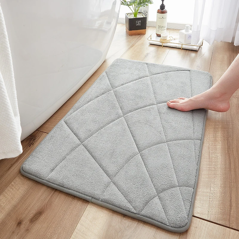 

40x60cm/50x80cm Modern Geometry Hallway Entrance Door Mat Non-Slip Absorbent Bath Mat Super Soft Floor Mat Pet Stair Playing Rug