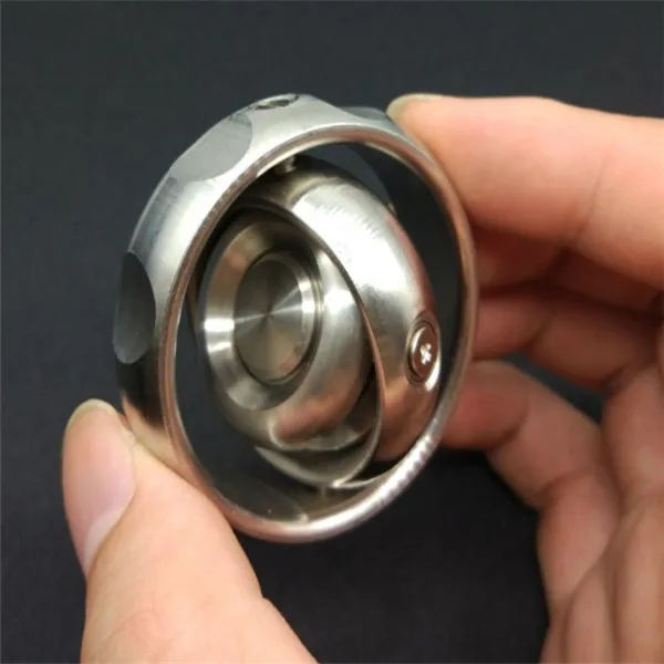 Вращающийся Баланс Черный Технология ручная вертушка Нержавеющая сталь Edc